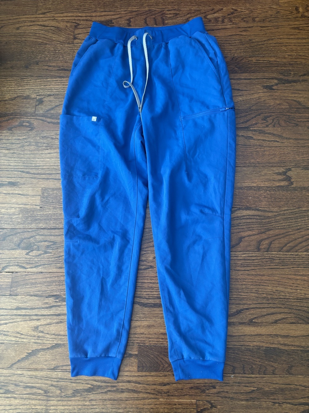 Fabletics Mid Rise On Call Royal Blue Scrub Joggers Medium